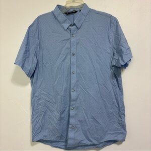 Travis Mathew Men's XL Short Sleeve Button Front Shirt Golf Cotton Blend